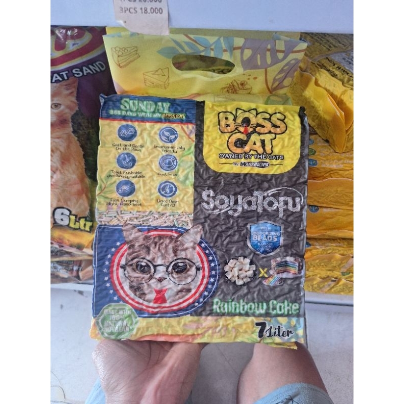 Boss cat tofu soya pasir tofu 7 liter