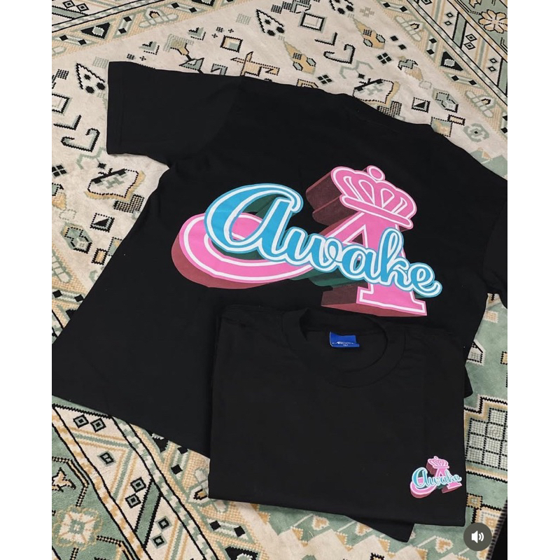 AWAKE NY CROWN “A” TEE BLACK