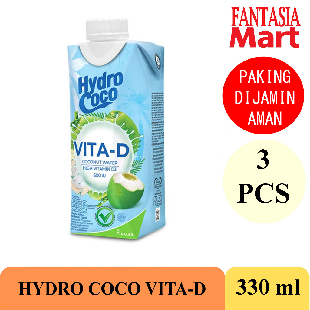 

Hydro Coco Vita-D 330ml FANTASIA PER 3 PCS DENGAN PAKING AMAN