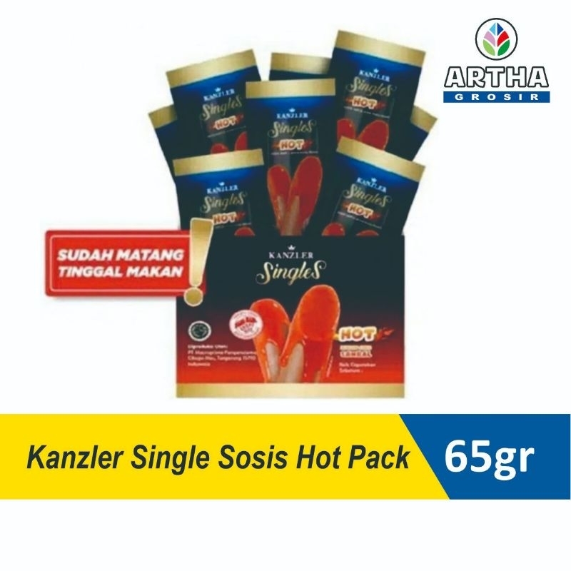 

KANZLER Singles Sosis Hot Sosis Pedas Sausage isi 12 pcs
