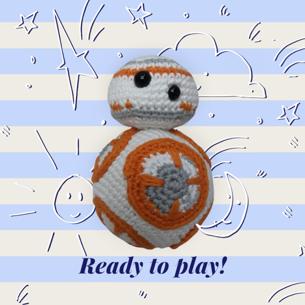 Amigurumi Boneka Rajut BB-8 Star Wars