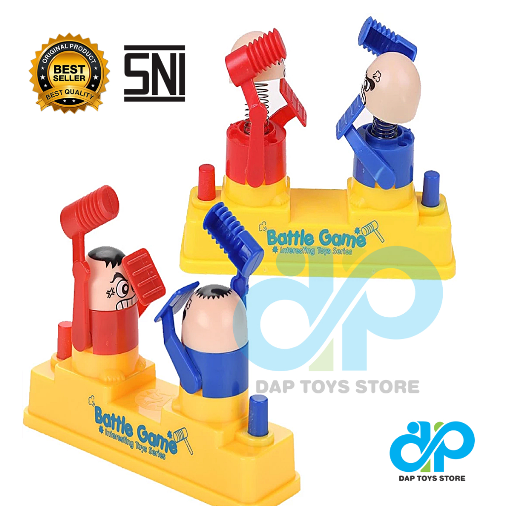 Mainan Edukasi Anak Palu Martil Hammer Head Battle Funny Board Game / Mainan Anak Laki2/ Mainan Anak