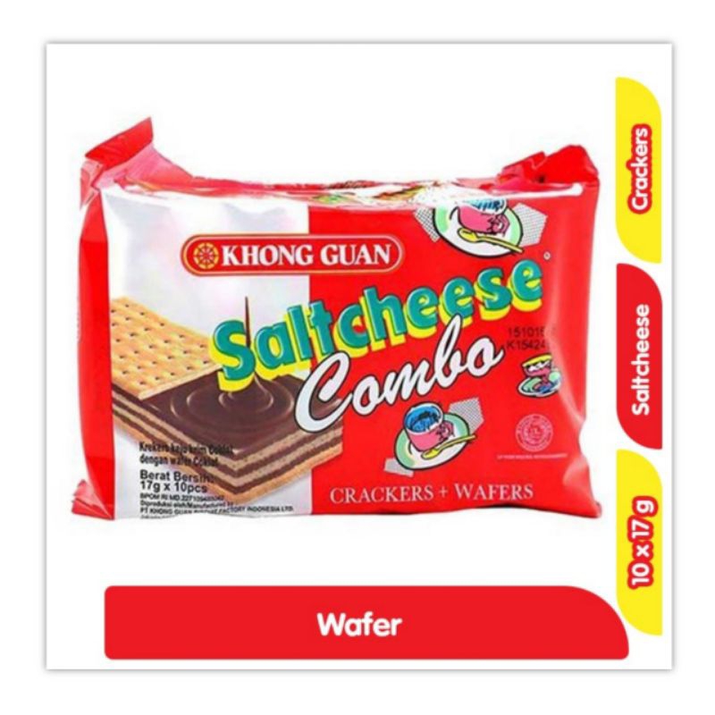 

Saltcheese Combo isi 10 sachet Khong Guan Biskuit Cemilan