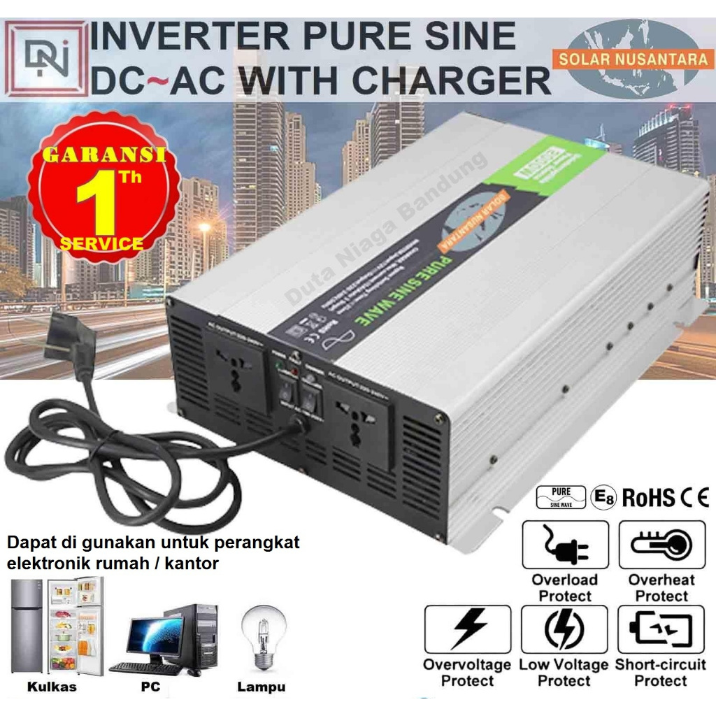 Inverter Pure sine wave 2000 Watt 12 VDC Charger Power Inverter UPS inverter psw