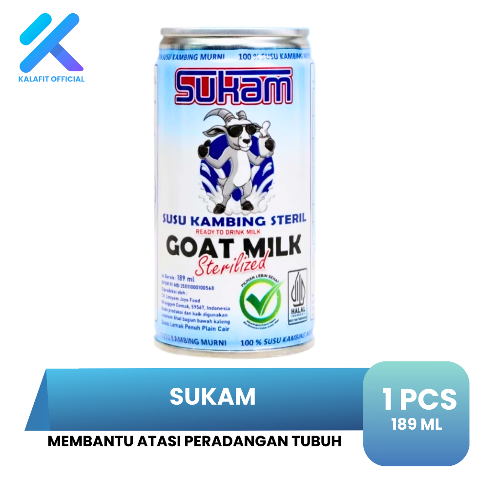 

SUKAM Susu Kambing Steril Membantu Menjaga Kesehatan Tulang dan Gigi 189 ML