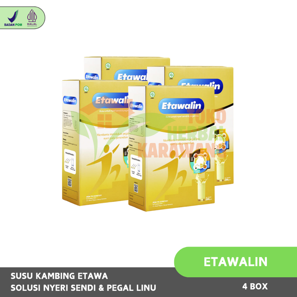 

Etawalin Paket 4 Box - Susu Kambing Etawa Atasi Asam Urat / Nyeri Sendi