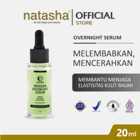 NATASHA SKINCARE KRIM MALAM PENCERAH / NATASHA OVERNIGHT SERUM