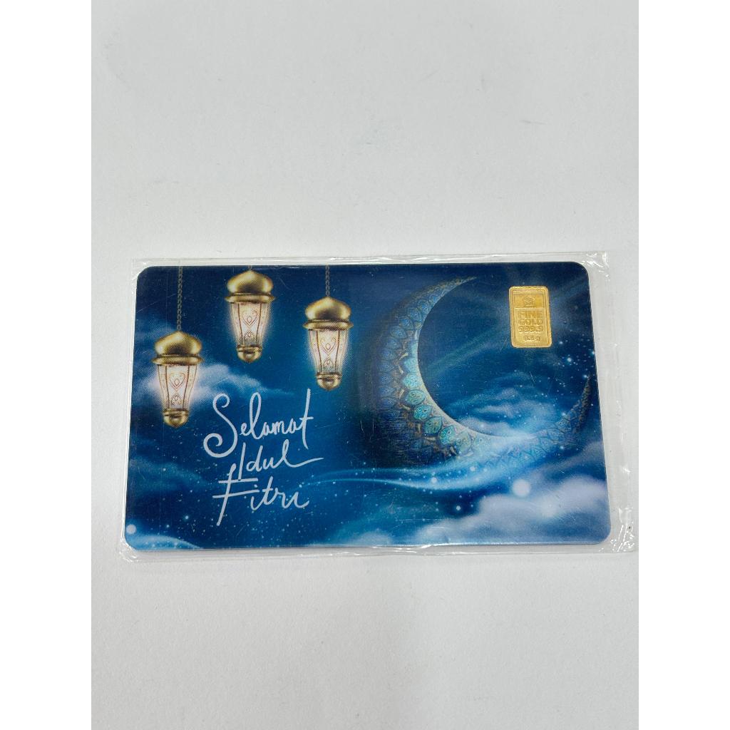 ANTAM 0.5 GRAM SELAMAT HARI RAYA IDUL FITRI ISLAMIC GIFT HADIAH LEBARAN HAPPY HOLIDAY ISLAM MUSLIM L