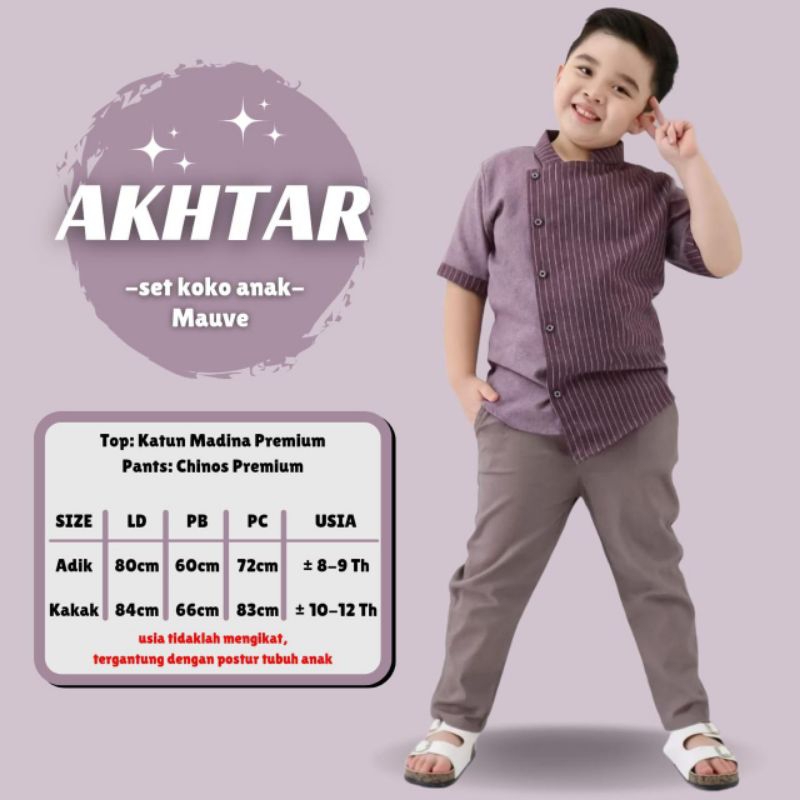 Akhtar Set Koko Anak by Another/setelan koko anak premium/setelan koko anak ramadhan