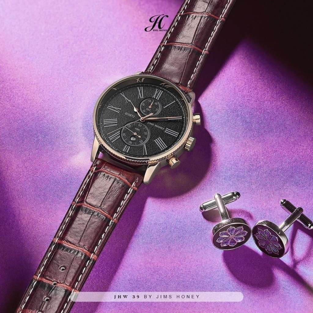 JIMS HONEY JHW 39 Jam Tangan Pria Cowok Jimshoney Murah Elegan Fashion Casual Terbaru