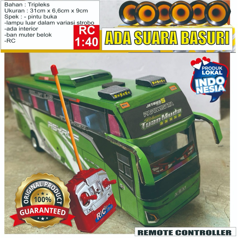 Miniatur Bis MSM Asyrof Tuan Muda RC Basuri