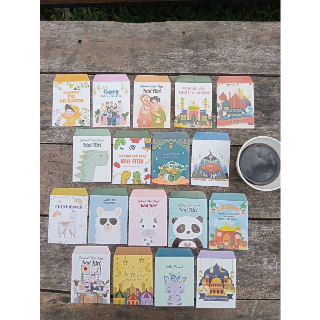 

AMPLOP LEBARAN MOTIF LUCU ECER 10 PCS MURAH MOTIF ISLAMI