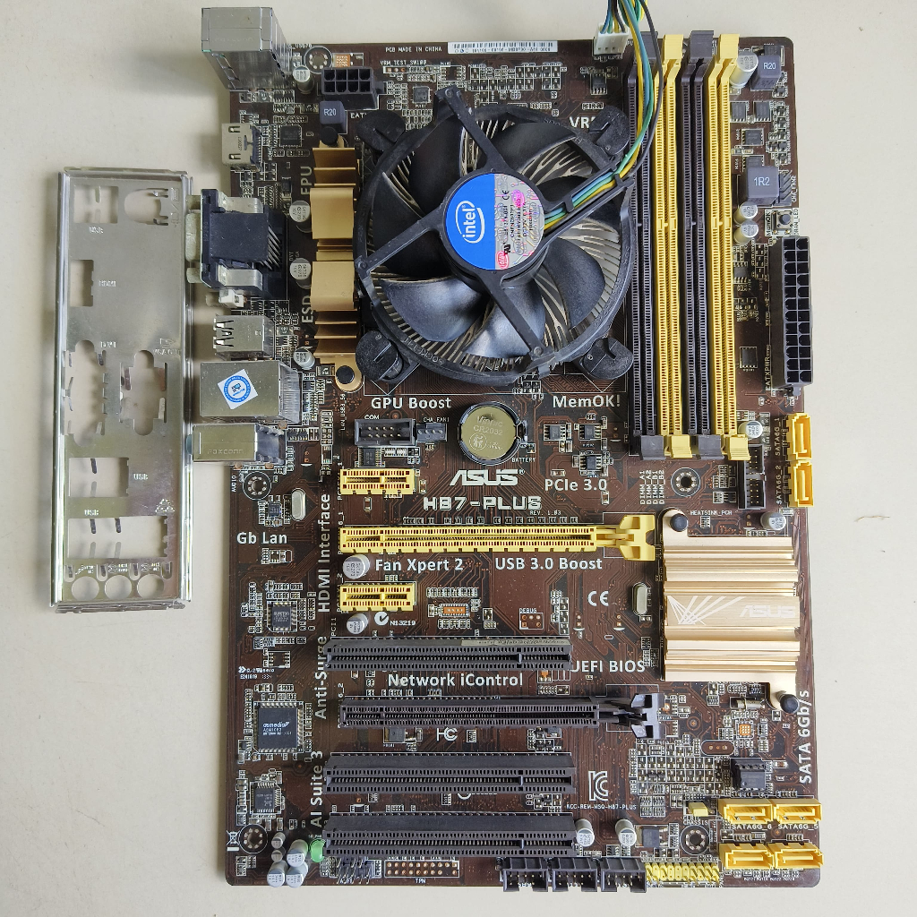 MOBO GAMING ASUS H87 + CORE I5 4440S + FAN LGA 1150 GEN4 DDR3