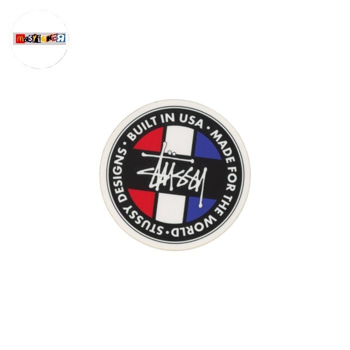 

sticker stussy built in usa logo rounded stiker