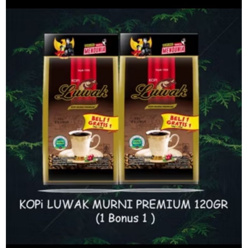 

Luwak Kopi Murni Premium 120GR (1 Bonus 1)