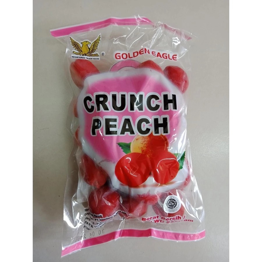 

Golden Eagle Crunch Peach / GE Manisan Buah Persik 500grm