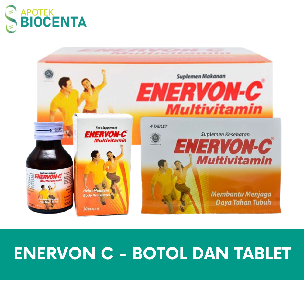 Paket Enervon C Multivitamin (Enervon-C Box dan Enervon-C Botol