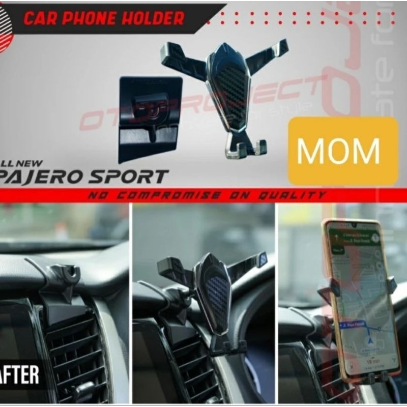 OTOPROJECT Car Phone Holder All New Pajero Sport 2016-2022 Dudukan Hp Mobil