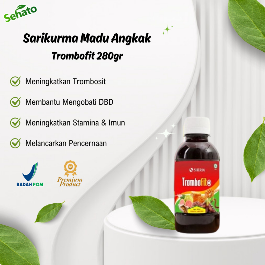 

Madu Angkak Trombofit 280gr - Madu Kurma Angkak Propolis Jambu Biji Trombosit Herbal DBD Tipes Demam