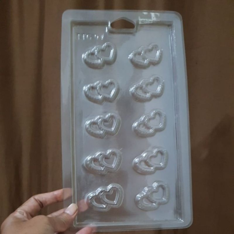 Cetakan jelly coklat Love
