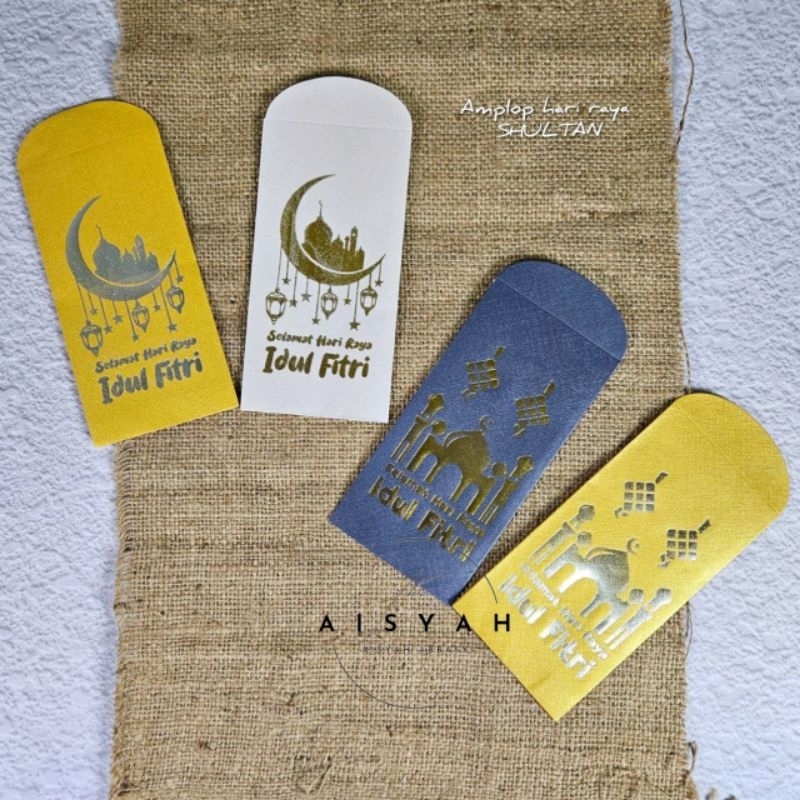 

Amplop lebaran idulfitri SULTAN premium poly embos HK2 uk L panjang isi 10 lembar