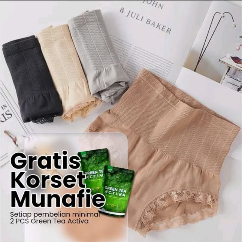 

(PAKET PROMO) 2 GTA GRATIS MUNAFIE Green tea activa urai 45 gr/peluntur lemak ampuh