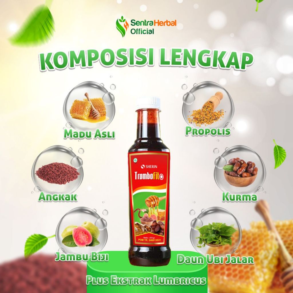 

Sherin - Madu Angkak Trombofito Untuk Menaikan Trombosit Dalam Darah 470 gr