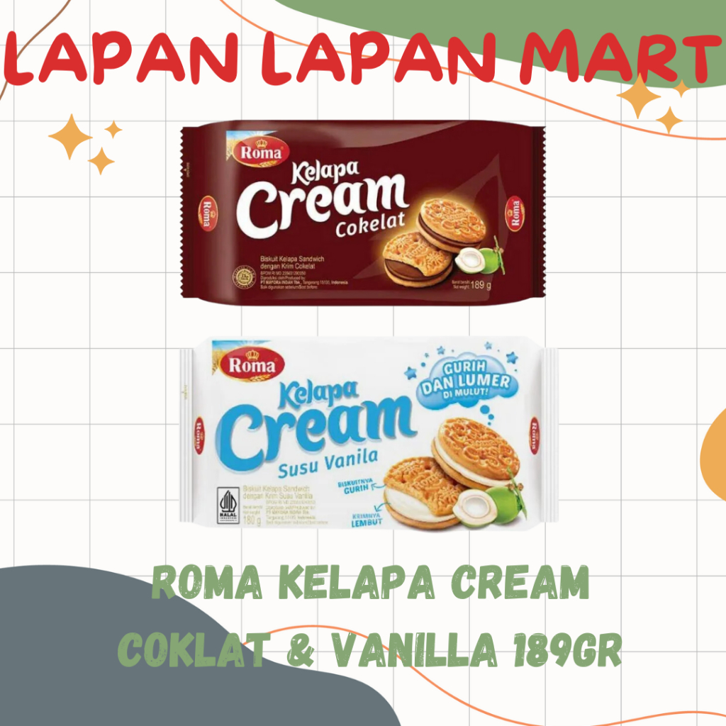 

Roma Biskuit Kelapa Chocolate & Vanilla 189gr