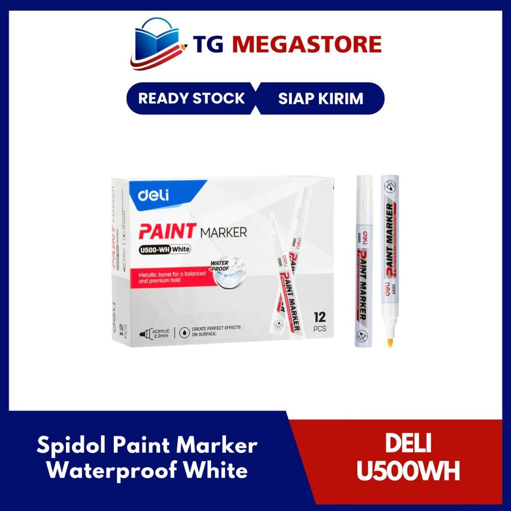 

Spidol Paint Marker Deli Waterproof - U500