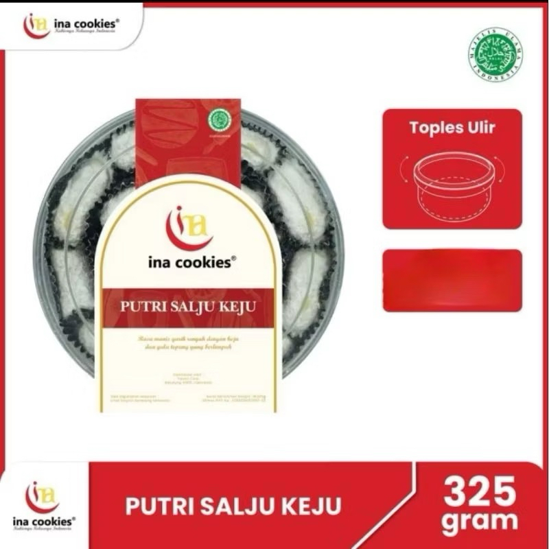 

putri salju keju kue kering premium ina cookies