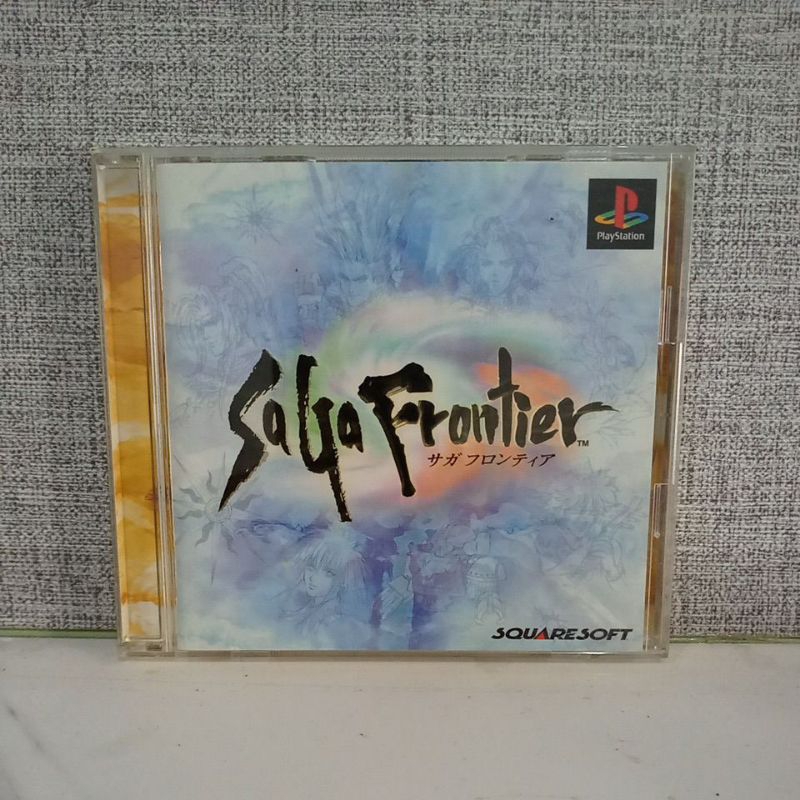 CD KASET ORIGINAL PS1 Saga Frontier Jpn Bahasa Jepang lengkap manual book
