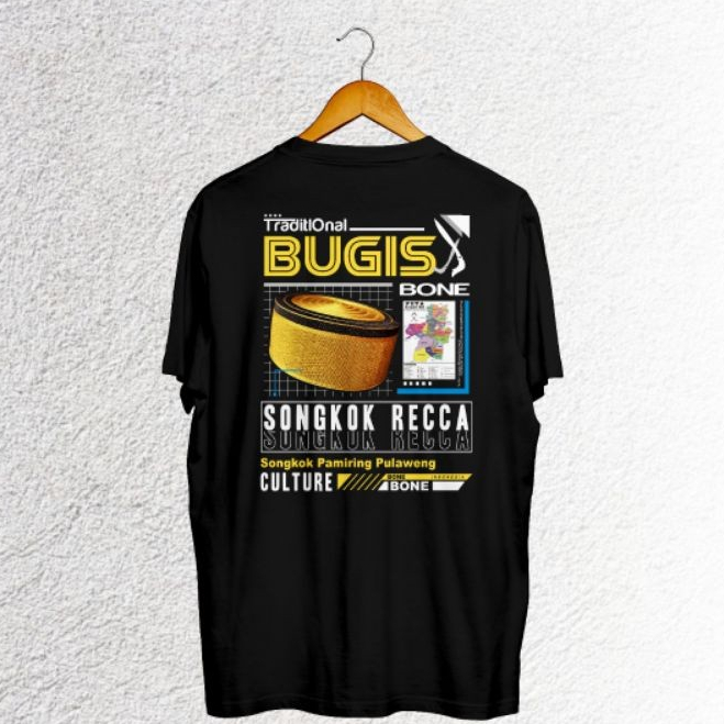 T-Shirt Kaos Culture Songkok Recca | Kaos Bugis | Kaos Songkok Recca | Kaos Bone