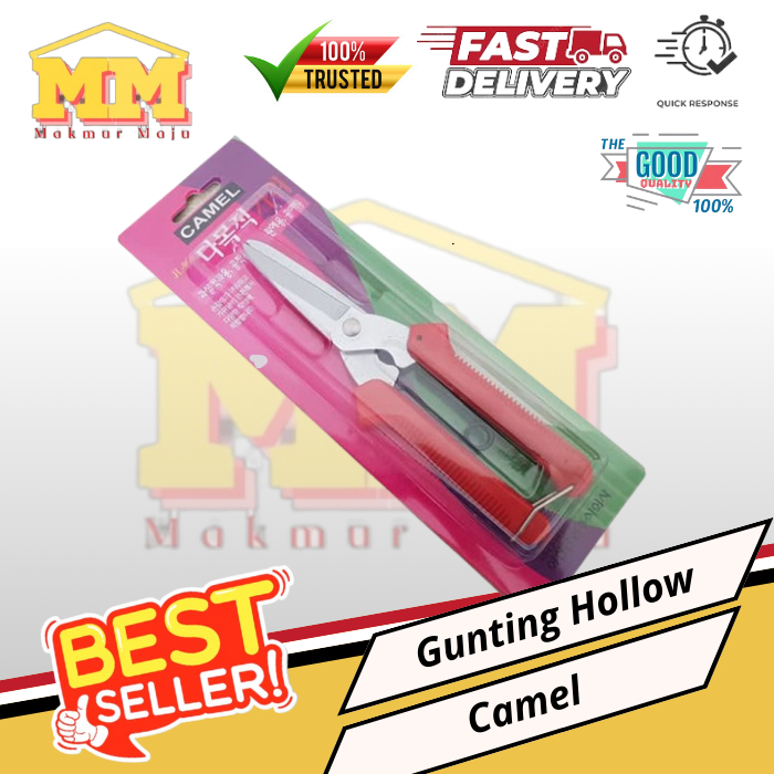 

CAMEL Gunting Serbaguna Korea Holo Merah CAMEL