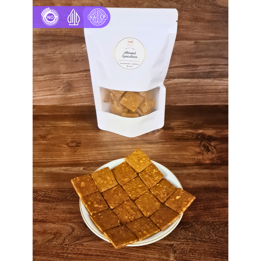 

Almond Speculaas Kue Kering MISOL netto 100 Gr Pouch