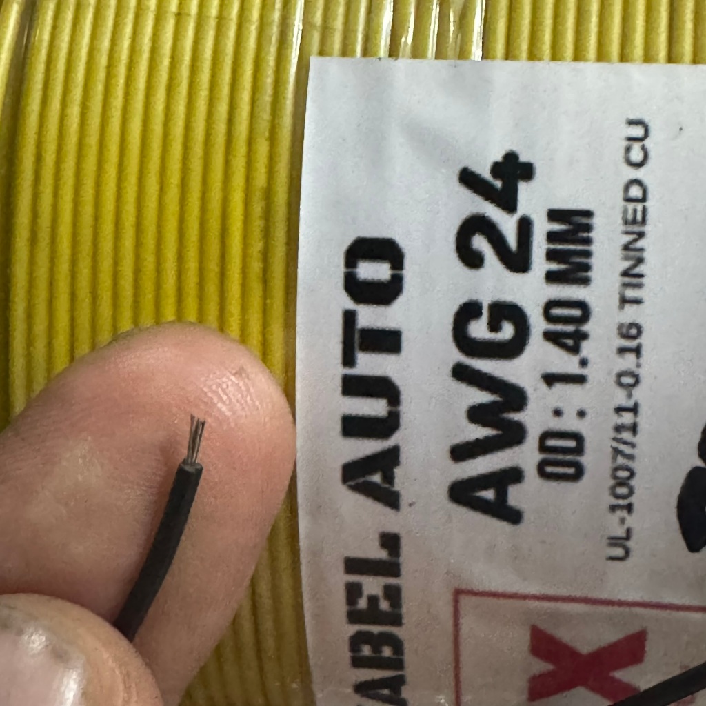 Kabel AWG 24 per meter OD 1,4mm
