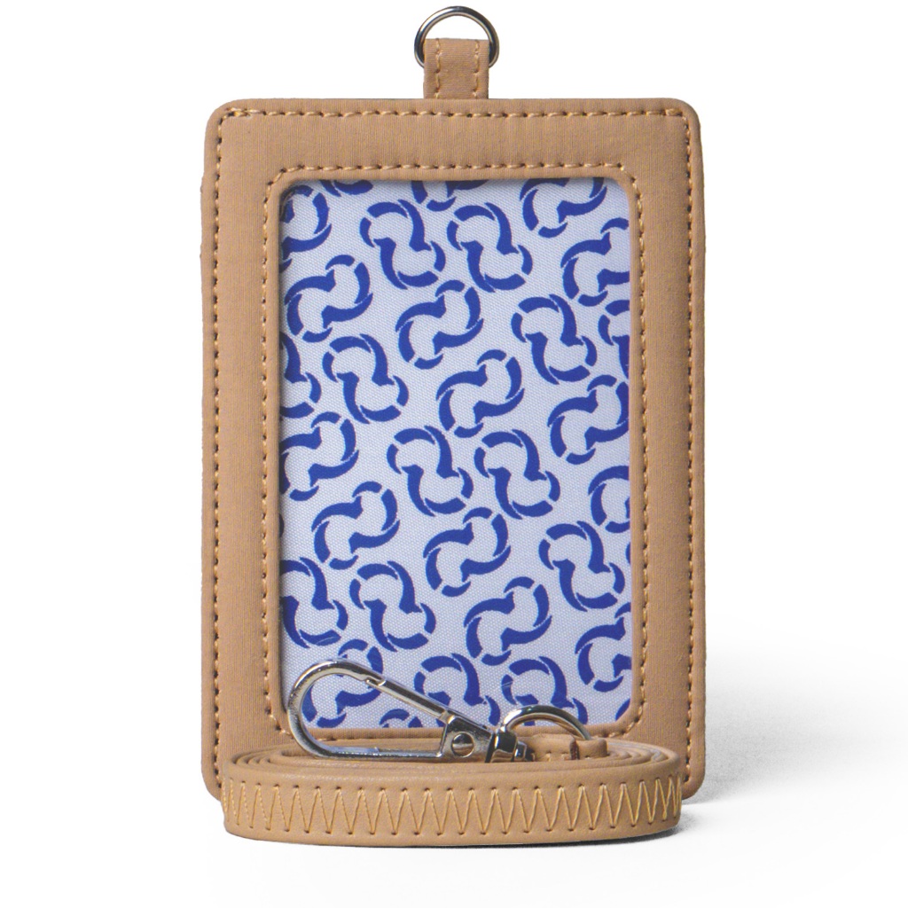 

Wallts Aiken Latte Crinkle - Lanyard Name Tag Id Card