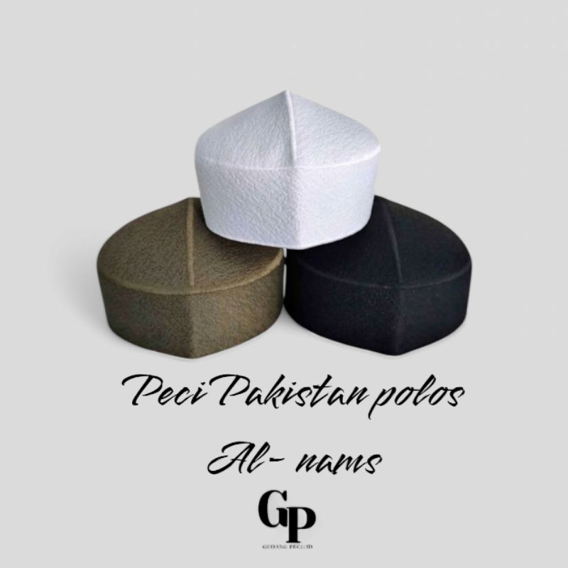 Kopiyah peci Pakistan terbaru peci Pakistan polos peci hitam dewasa