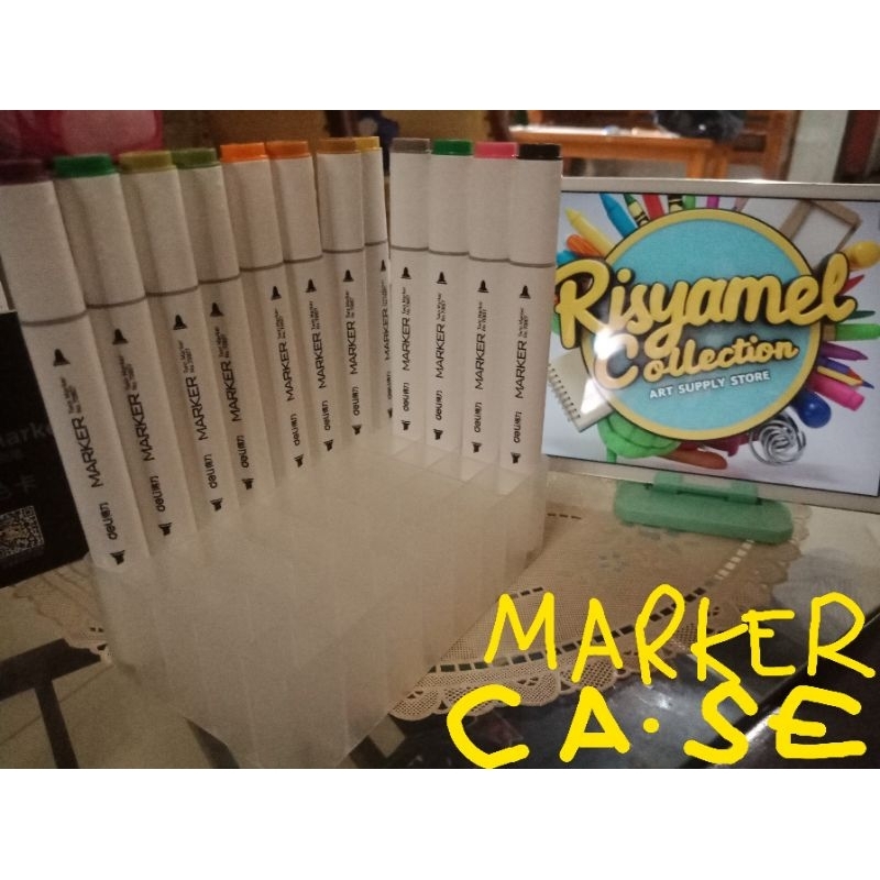 

Wadah Spidol Estetik / Alcohol Marker Case Universal / Stationery Mica Acrylic Case Diskon Kado Ramadhan Lebaran 2025