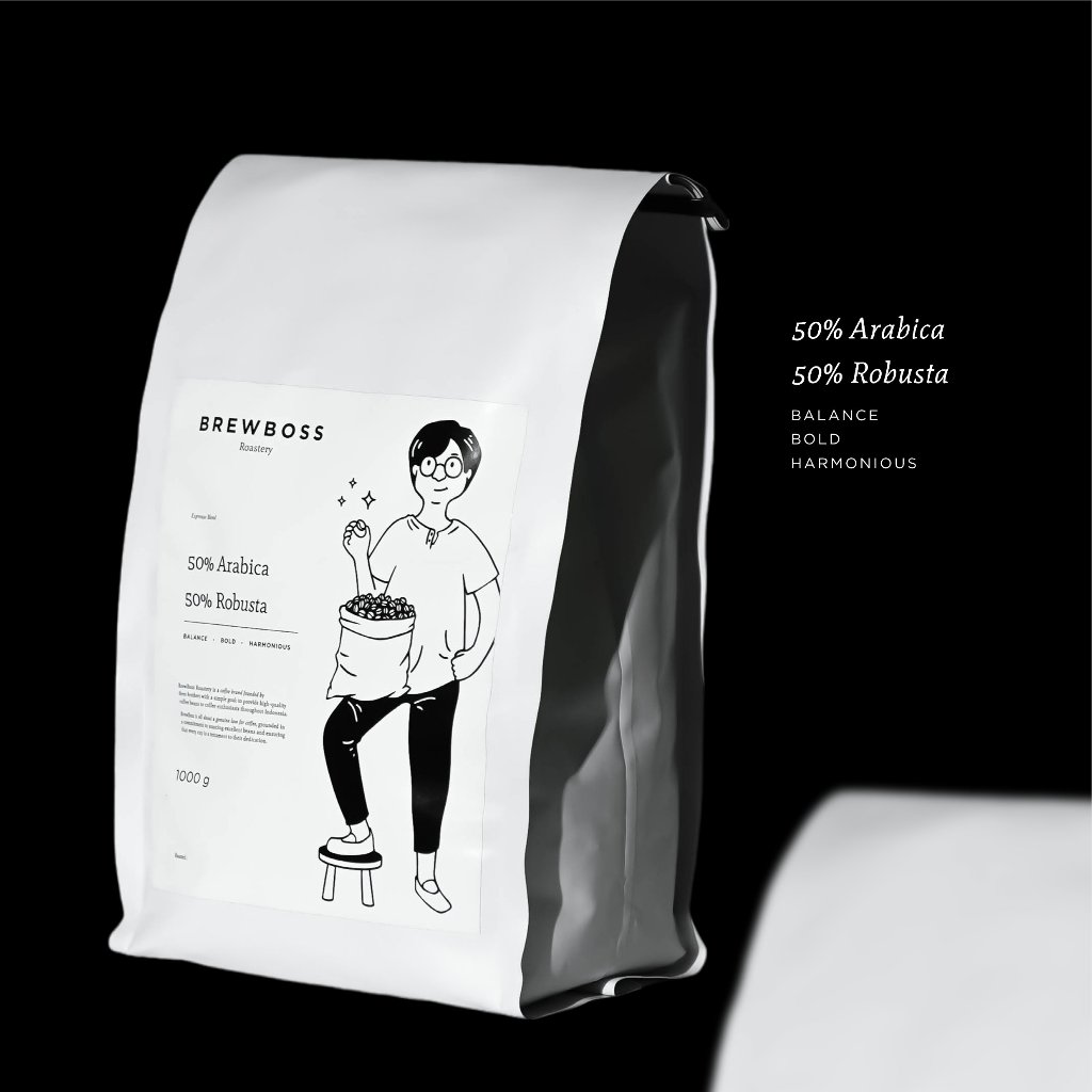 

Kopi 50% Arabica 50% Robusta | Espresso Blend | BrewBoss 1000g
