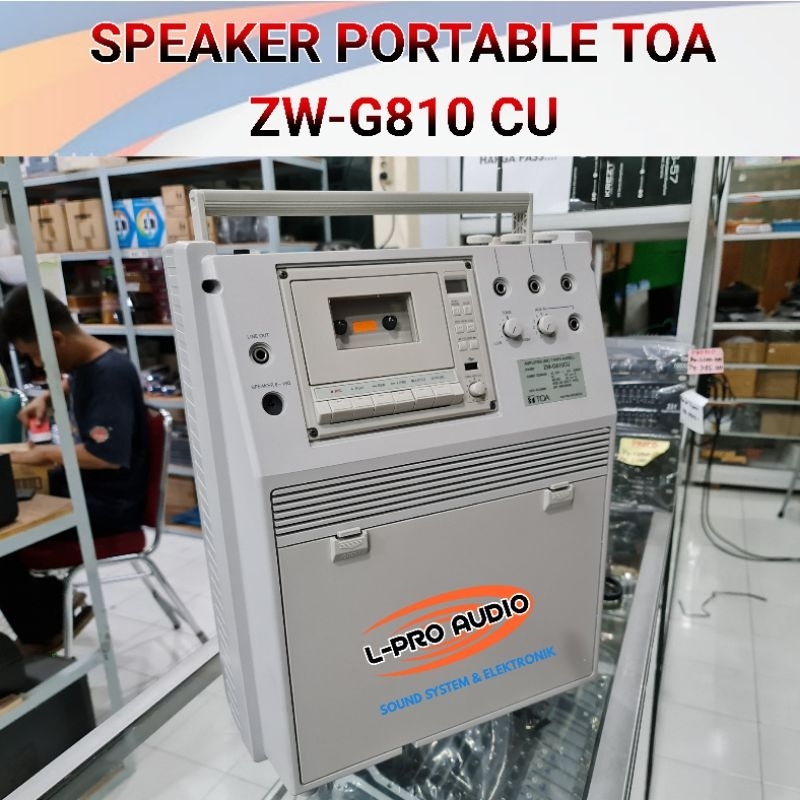 Speaker aktif portable TOA ZW-810CU ORIGINAL mic wireless meeting amplifier