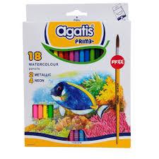 

Gramedia Batam - Agatis Prime Pensil Warna Watercolor isi 18pcs free kuas