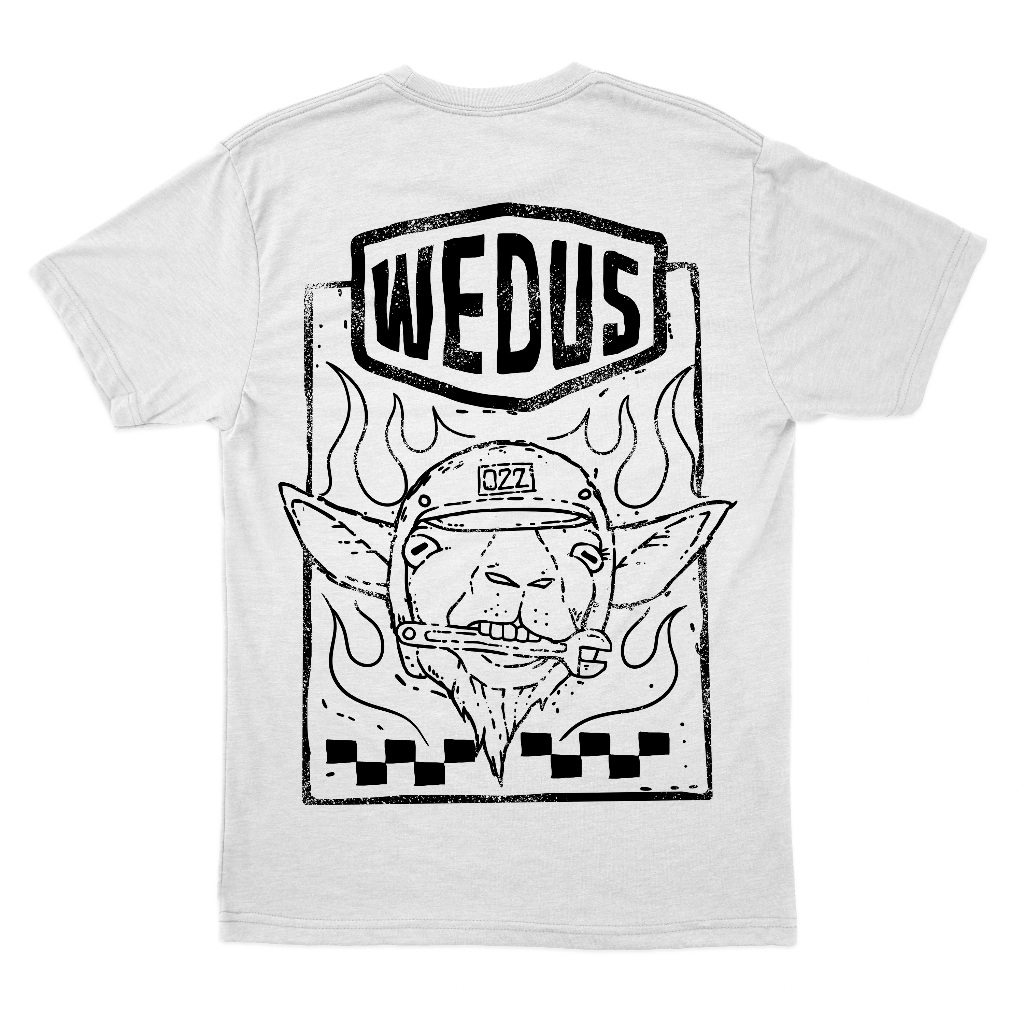 ZeroTwentyTwo Kaos Wedus Putih | T-Shirt Wedus Pria Wanita White