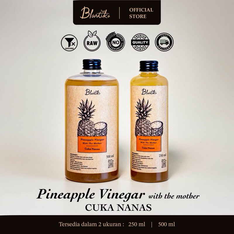 

Blantika - Cuka Nanas With Mother Organik / Pineapple Cider Vinegar