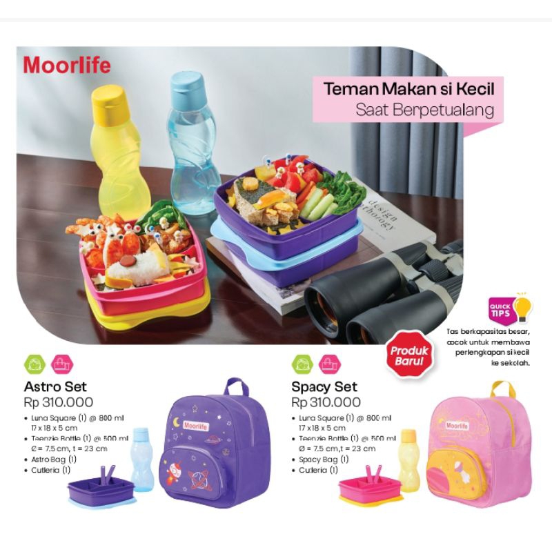 Astro set moorlife / spacy set moorlife / tempat makan anak moorlife