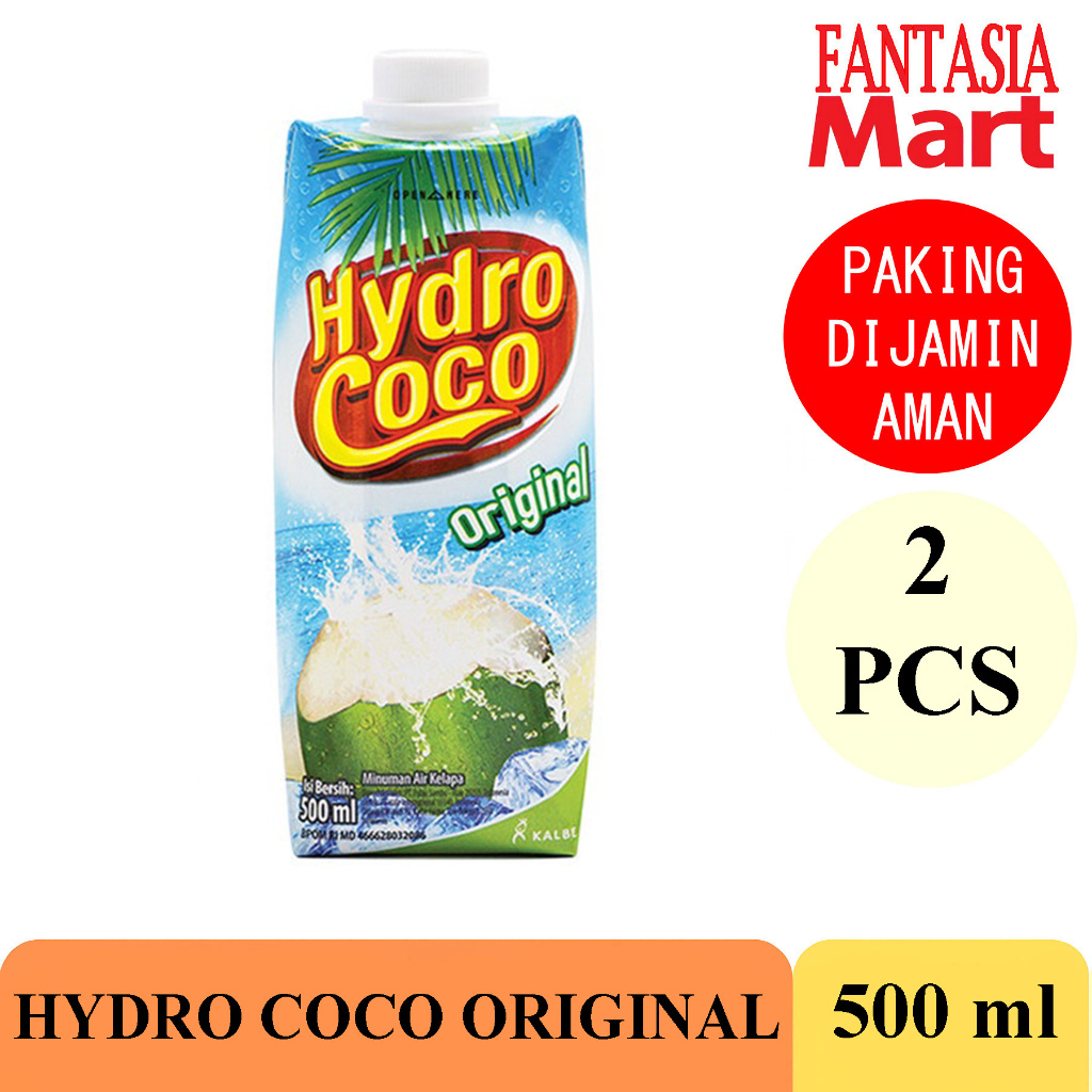 

Hydro Coco 500ml Fantasia per 2 pcs DENGAN PAKING AMAN
