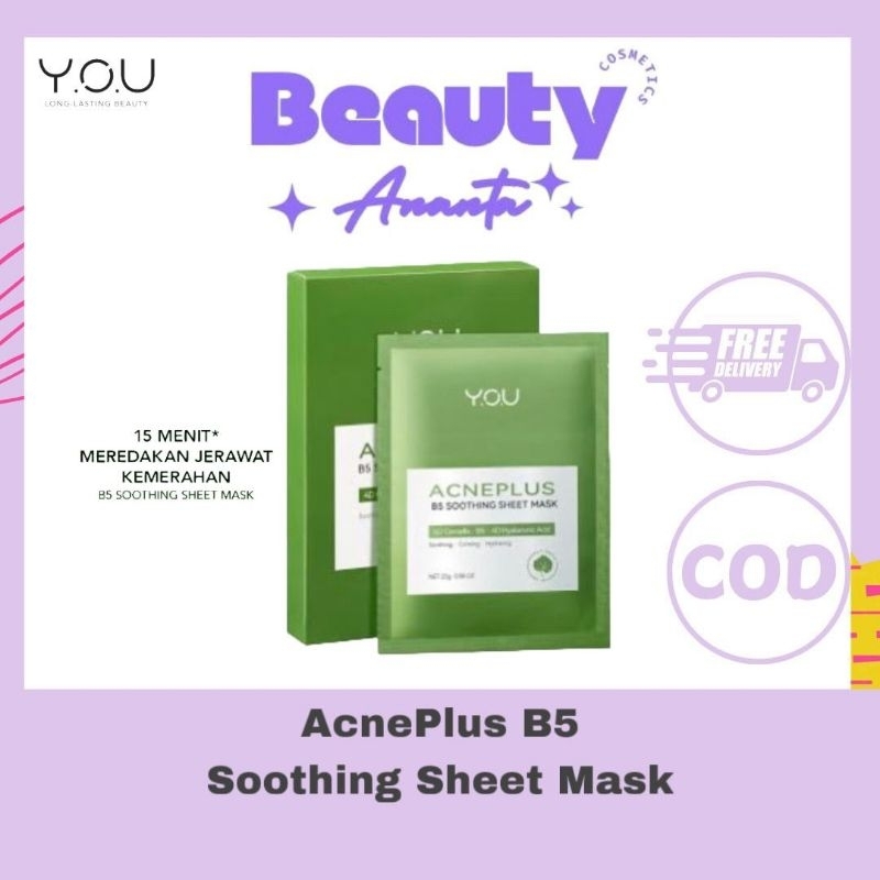 ❤BEAUTY ANANTA❤YOU AcnePlus B5 Soothing Sheet Mask
