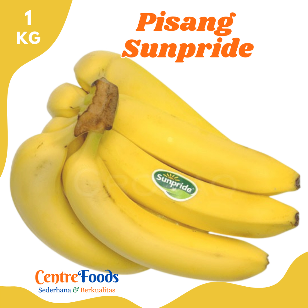 

PISANG Sunpride - Buah Pisang Sunpride Cavendish Fresh | 1.000gr [ Harga Per KG ]