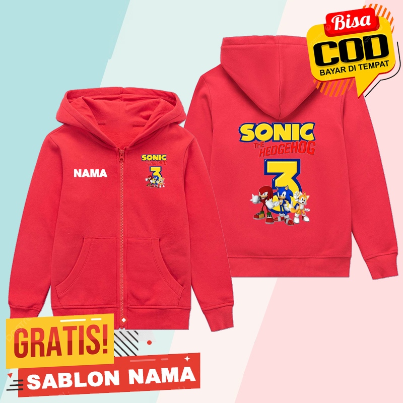 Jaket Hoodie Zipper Anak (Judul Produk) / Jaket Sleting Anak Laki Laki & Perempuan Custom Nama (Nama