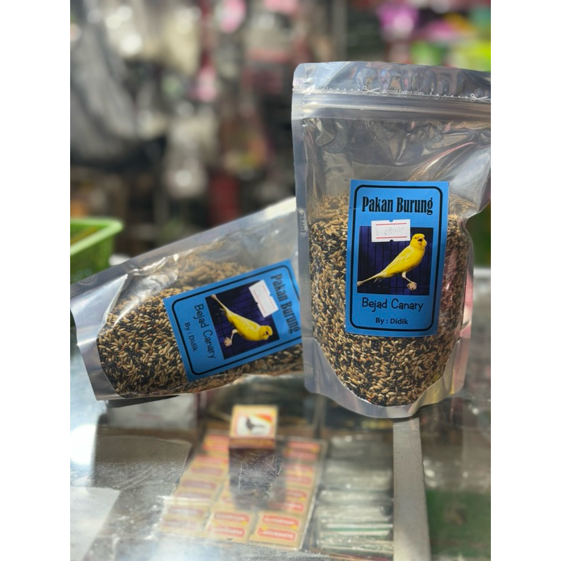 PAKAN BEJAD KENARI UNTUK BURUNG KENARI LOVEBIRD DAN BURUNG PEMAKAN BIJI LAINNYA
