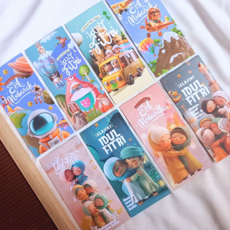 

[Isi 10 Lembar] Amplop Lebaran Premium Uang Tanpa dilipat | Amplop Idul Fitri 2025